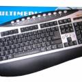 TECLADO Xtreme MULTIMEDIA PORTUGUES NEGRO/PLATA USB