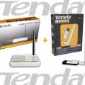 COMBO TENDA WIRELESS ROUTER + ADAPTADOR USB N 150Mbps