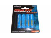 PILA RECARGABLE AA 2500mAh x 4 UNIDADES