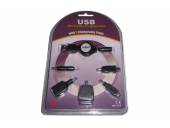 CABLE CARGADOR PARA CELULARES UNIVERSAL USB RETRACTIL