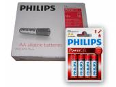 PACK DE 12 BLISTER DE PILA ALKALINA PHILIPS AA x 4 UNIDADES