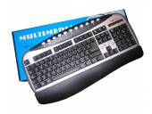 TECLADO Xtreme MULTIMEDIA Espa�ol NEGROPLATA USB