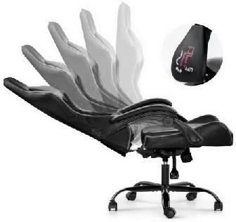 Silla Gamer Lumax ROM negro/gris