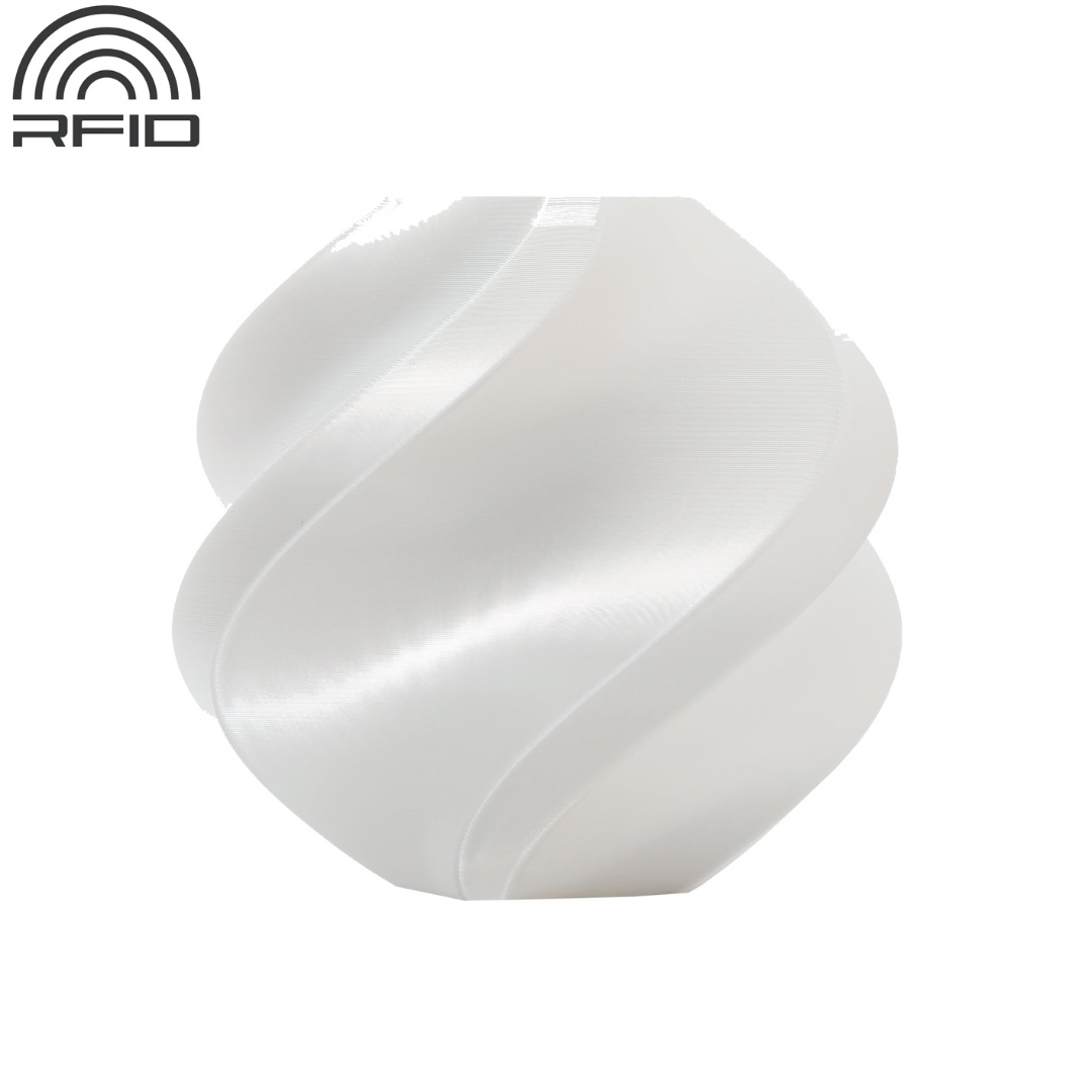 Filamento Bambu Lab PLA Silk+ blanco