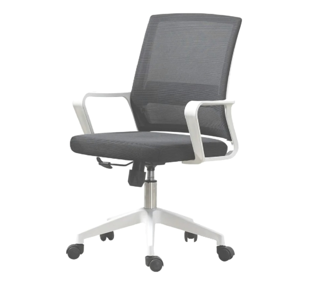 Silla de oficina Ryan gris/blanco