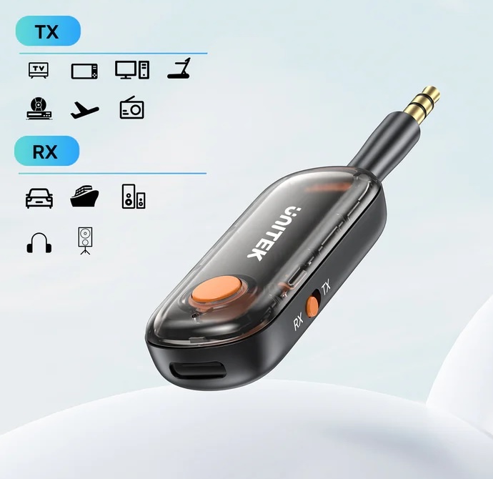 Transmisor y Receptor de Audio Unitek Bluetooth