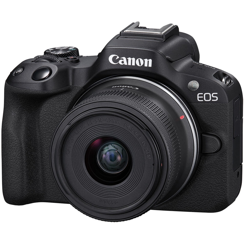 Camara Canon R50 Mirrorless lente 18-45mm