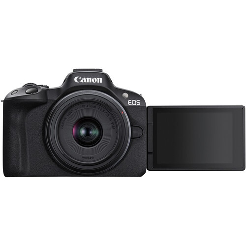 Camara Canon R50 Mirrorless lente 18-45mm