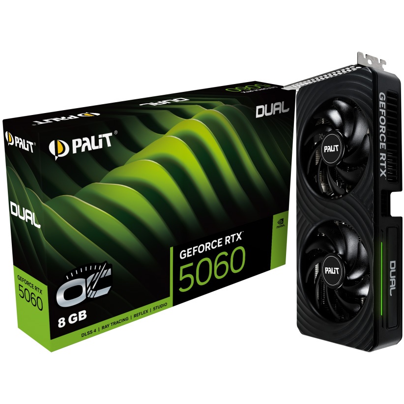 Tarjeta Video Palit RTX 5060 Dual OC 8GB
