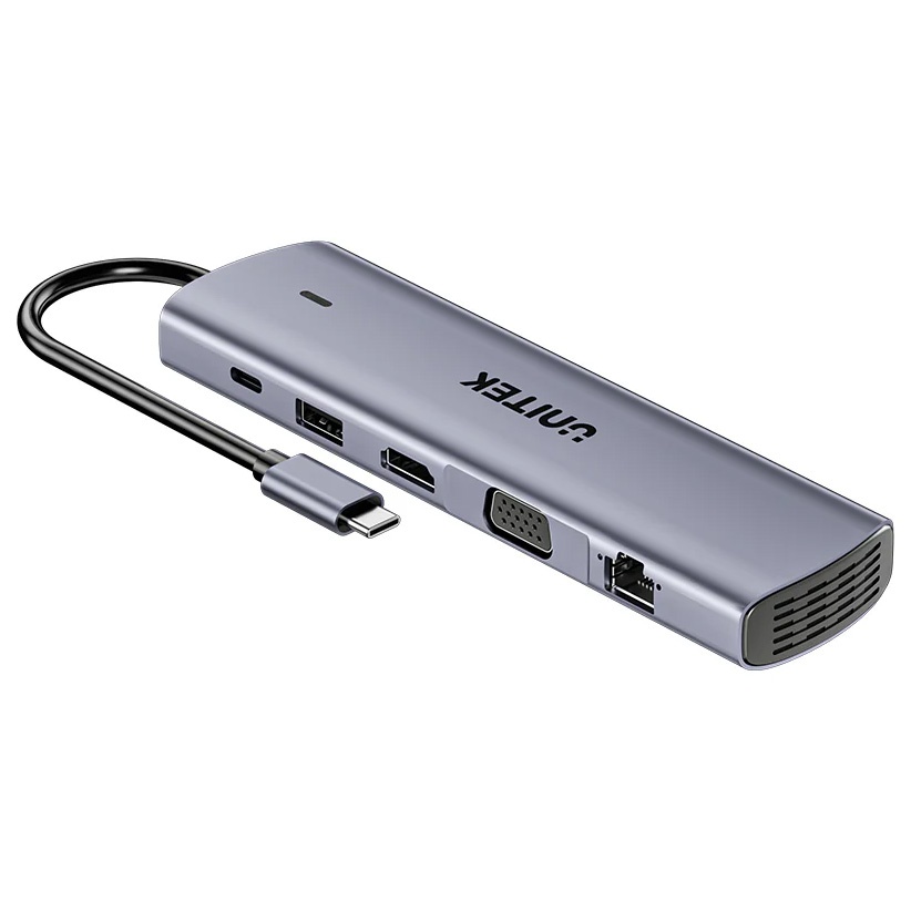 HUB USB-C Unitek 11 en 1 Dual Display