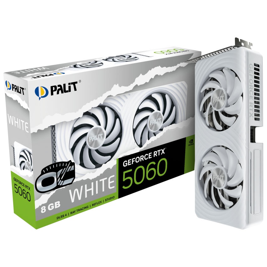 Tarjeta Video Palit RTX 5060 OC 8GB blanca