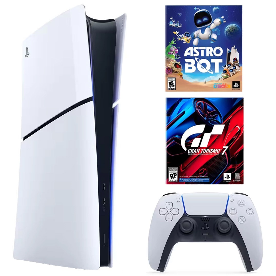 Consola Sony Playstation 5 Slim Digital + 2 Juegos