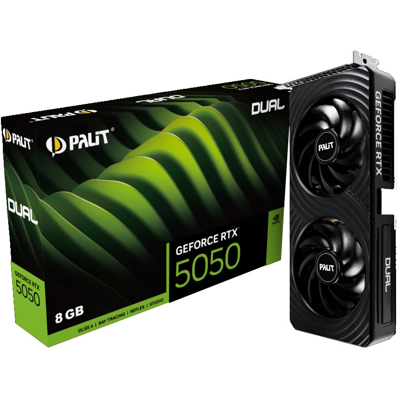 Tarjeta Video Palit RTX 5050 Dual OC 8GB