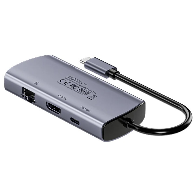 HUB USB-C Unitek 6 en 1 PD 100W