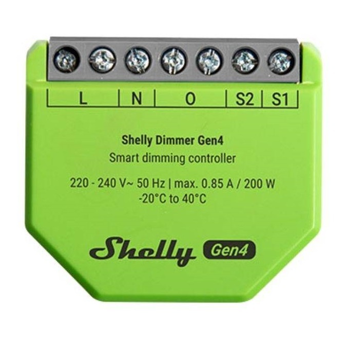 Dimmer Shelly GEN4 Wi-Fi Bluetooth