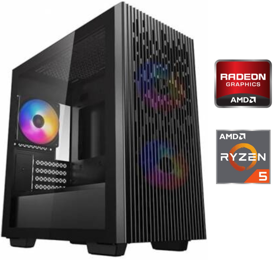 Equipo Gamer Ryzen 5 5600GT, 16GB, 500GB, Gráficos Radeon