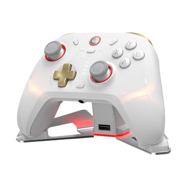 Joystick GameSir Cyclone 2 blanco con base