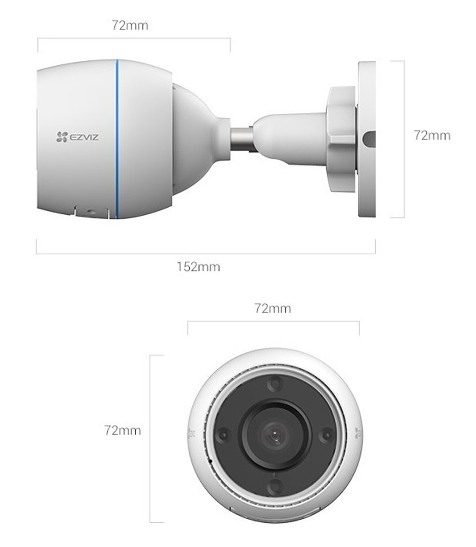 Camara Wifi Ezviz CS-H3C Full HD
