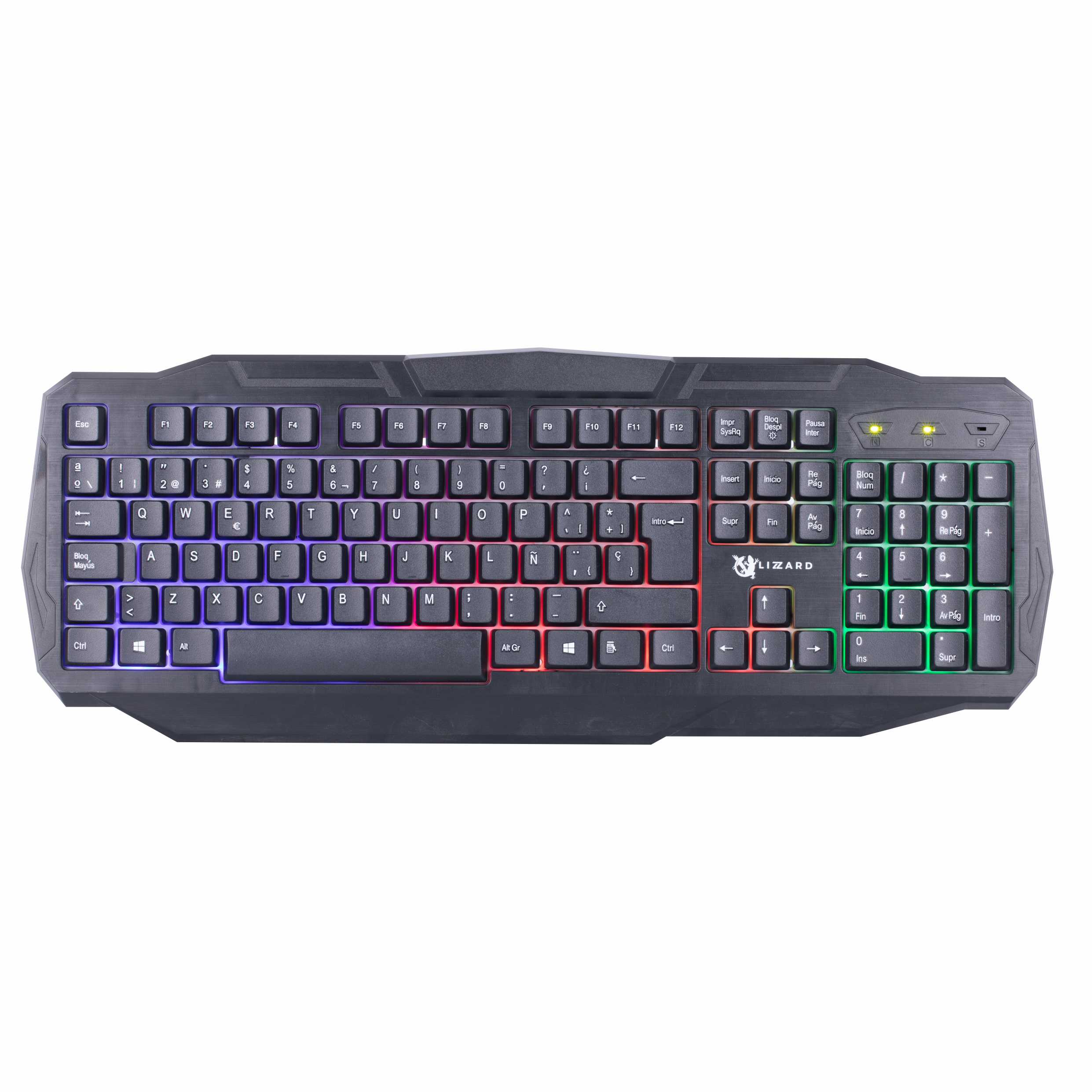 Teclado X-Lizzard gamer RGB en español usb