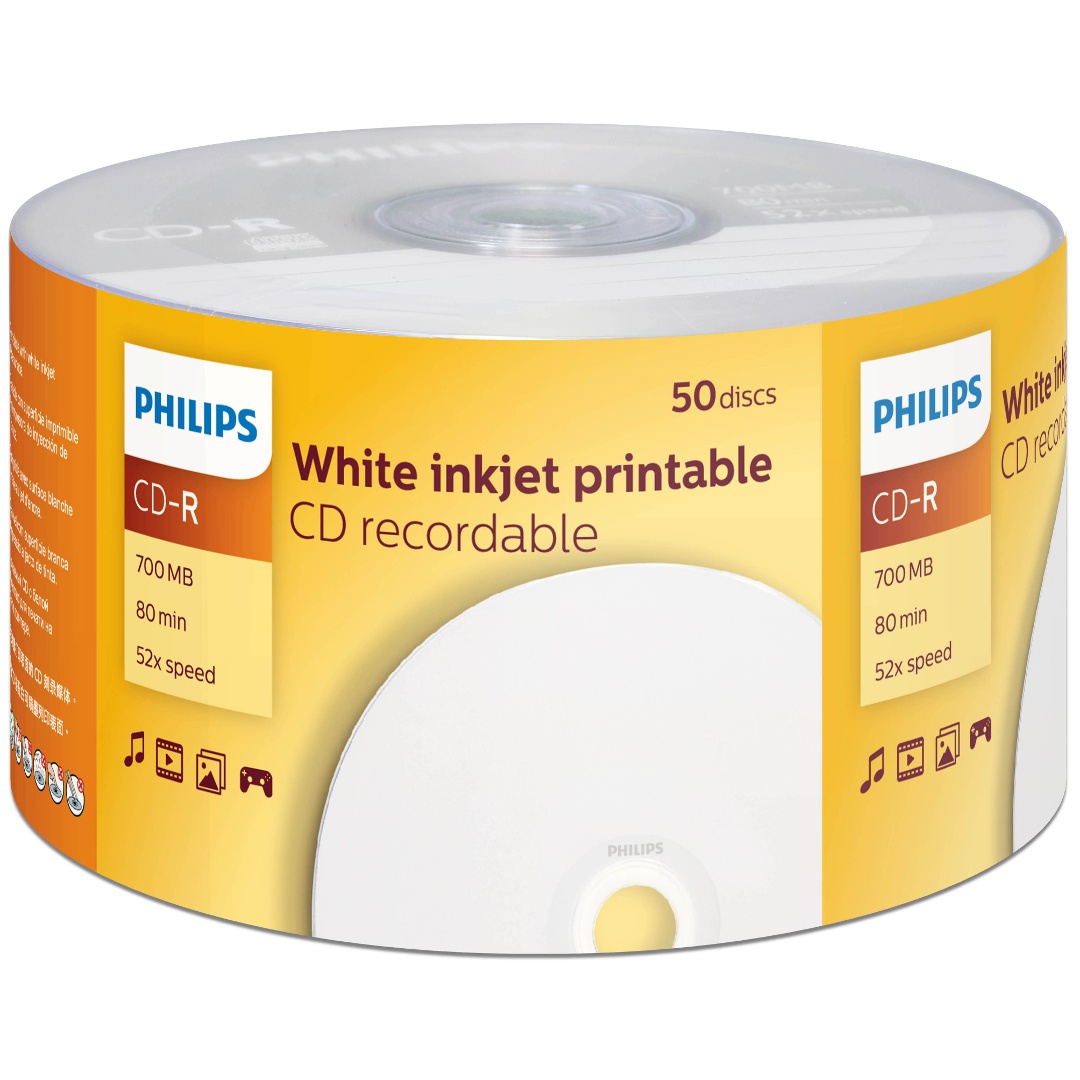 CD-R Philips 52x 80min 700mb Printable