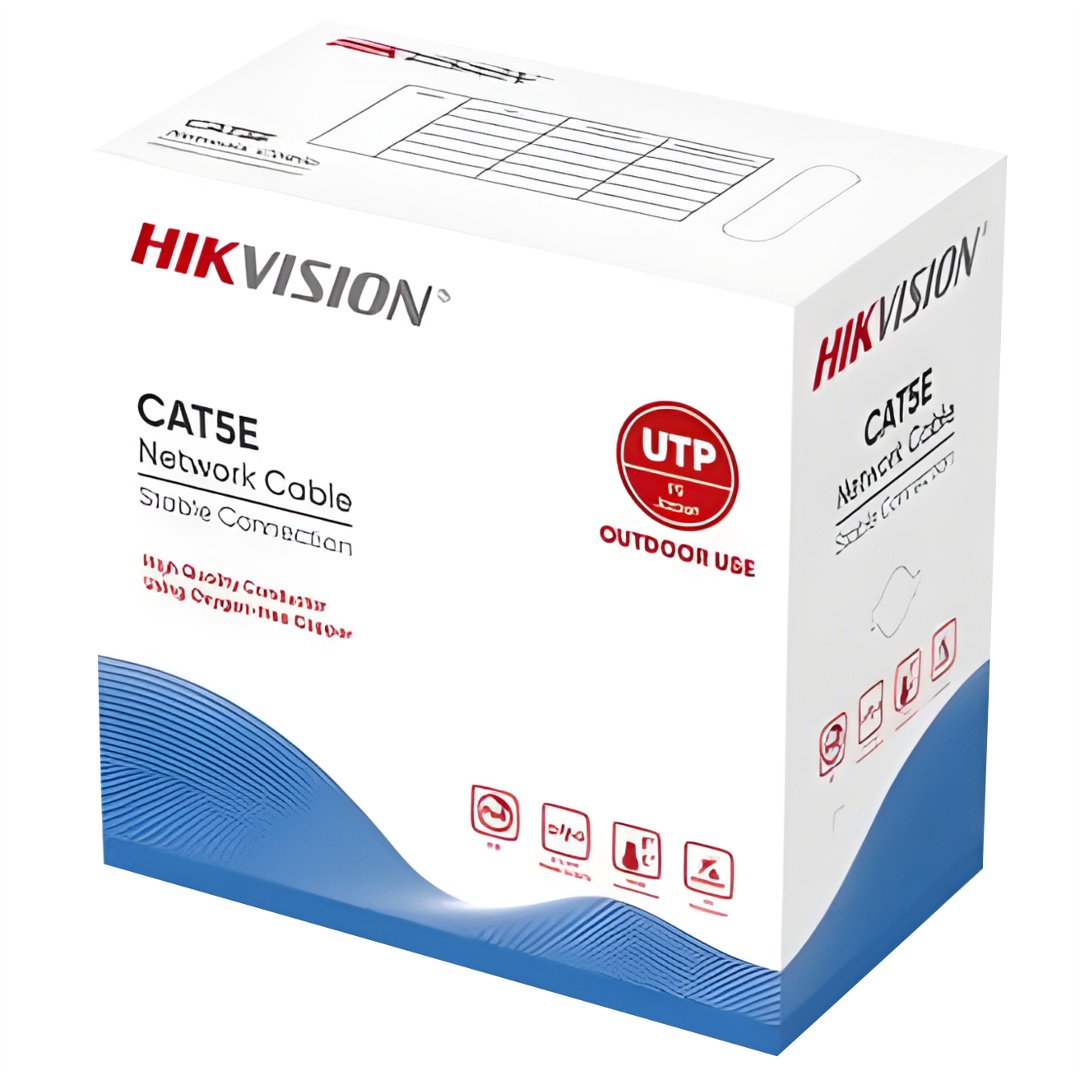 Cable UTP exterior Hikvision Cat5E 305m - cobre