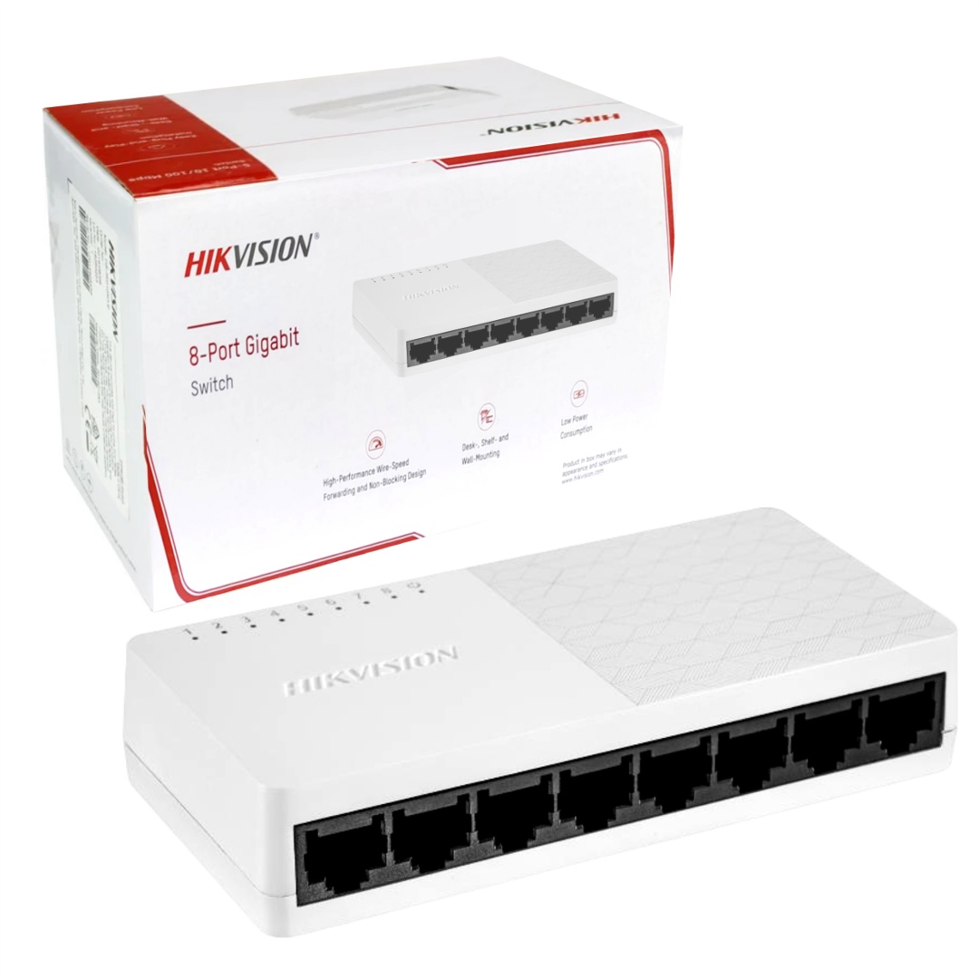 Switch Hikvision 8 puertos gigabit