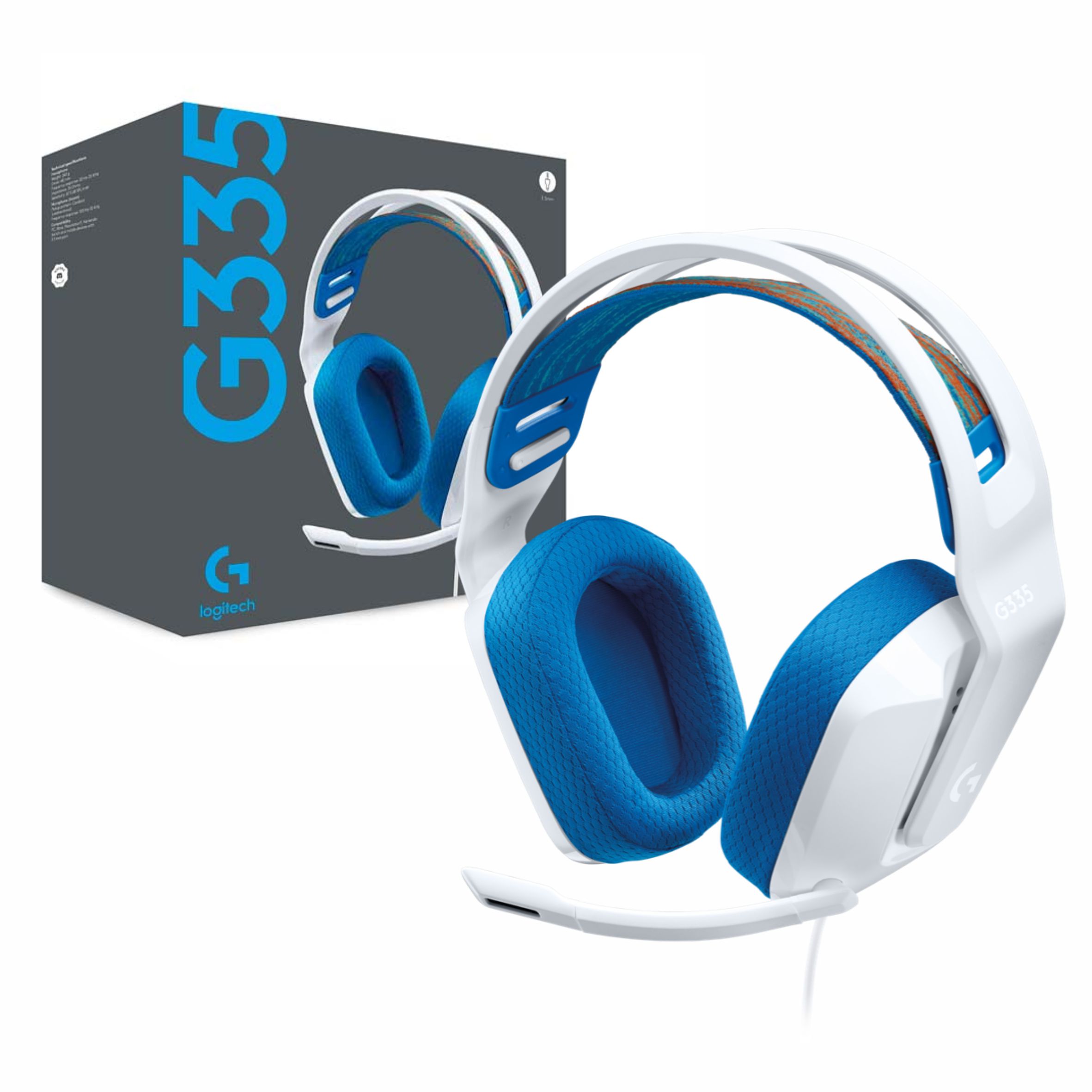 Audífonos Logitech Gamer G335 blancos