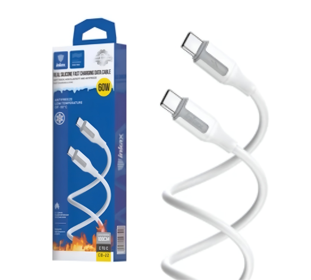 Cable Inkax USB-C 3.1a 1m blanco