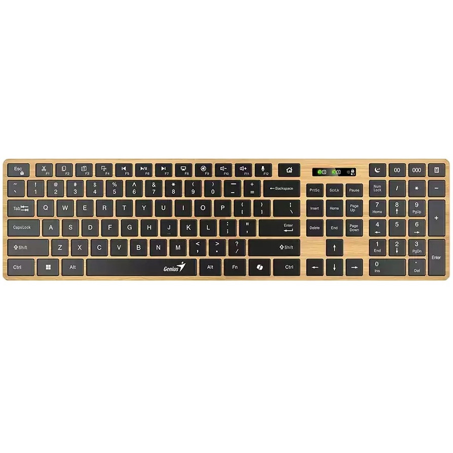 Teclado Genius SlimStar 7250BT madera Bluettoth