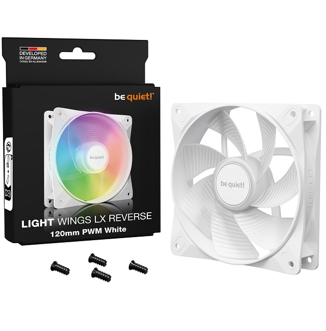 Fan be quiet! Light Wings LX 120mm PWM Reverse blanco