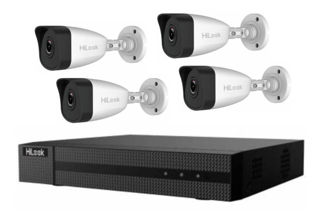 NVR HiLook IP + 4 Camaras Full HD