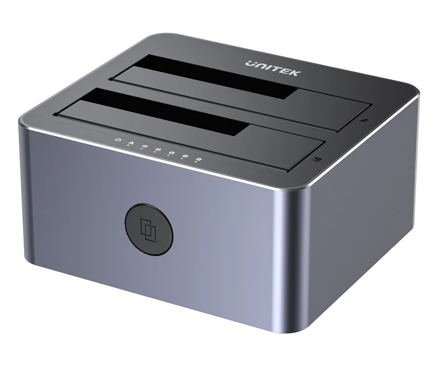 Dock Station Unitek doble bahía para Discos 2.5