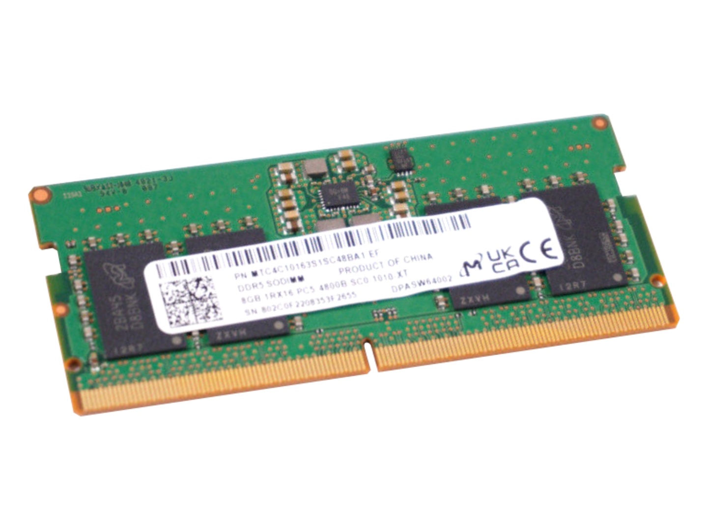 Memoria DDR5 8GB 5600Mhz sodimm
