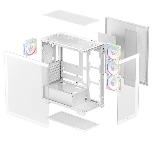 Gabinete Deepcool CG580 4F V2 blanco