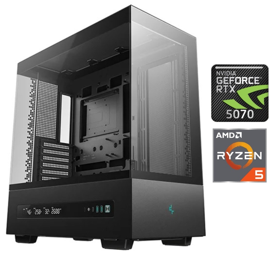 Equipo Gamer Ryzen 5 7600X, 16GB, 1TB, RTX 5070 12GB