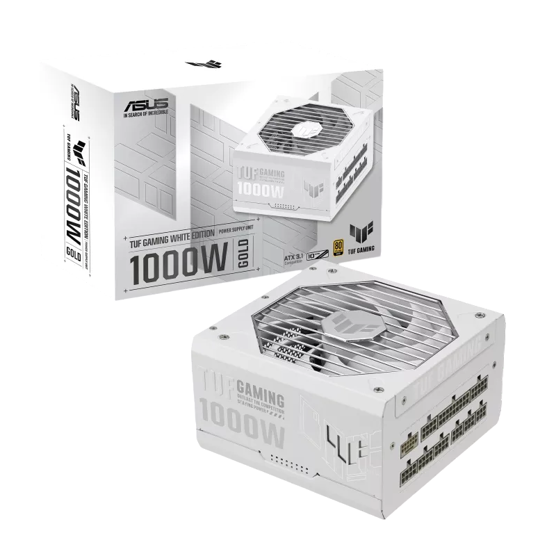 Fuente Asus TUF Gaming 1000G 80 Plus Gold Blanca