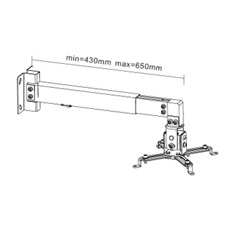 Soporte de pared para proyector