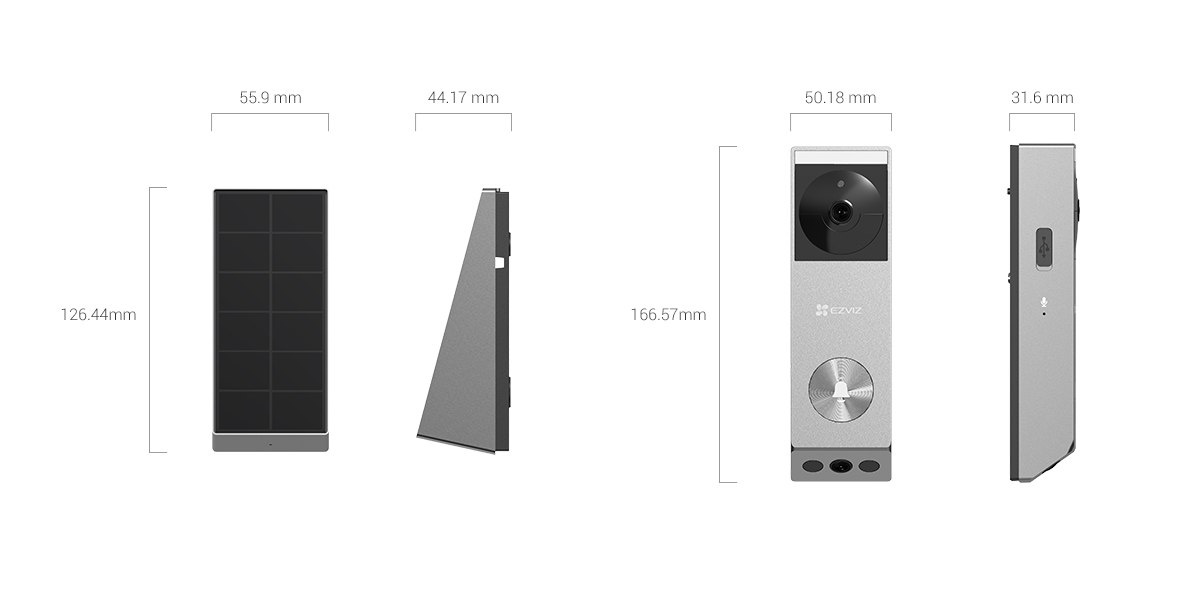 Timbre inteligente Ezviz EP3x Pro 2K / FullHD