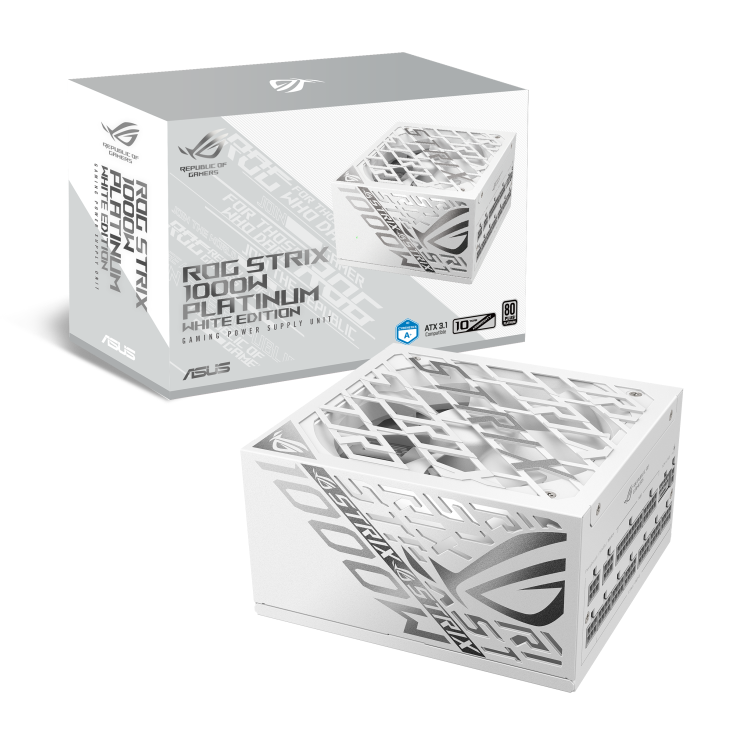 Fuente Asus ROG Strix 1000P Gaming 80 Plus Platinum Blanca