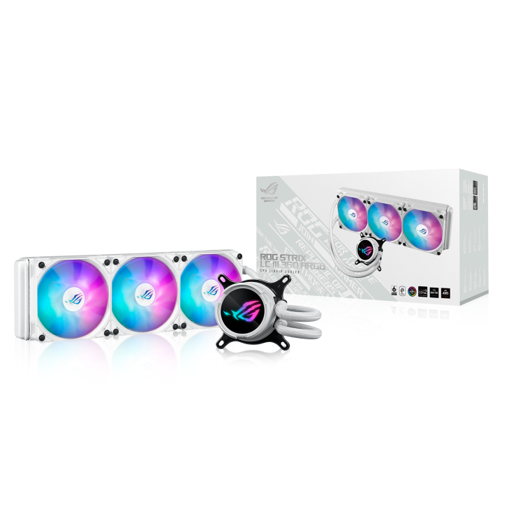 Cooler Liquido Asus ROG Strix LC III 360 ARGB blanco