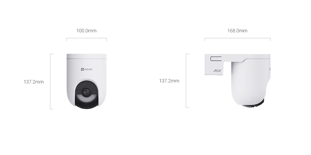 Camara Wifi 6+4G Ezviz HB8 Lite 4MP 2K + Panel solar