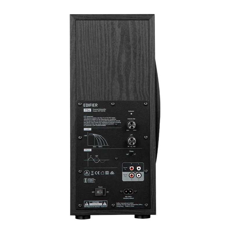 Parlante Edifier T5s subwoofer negro