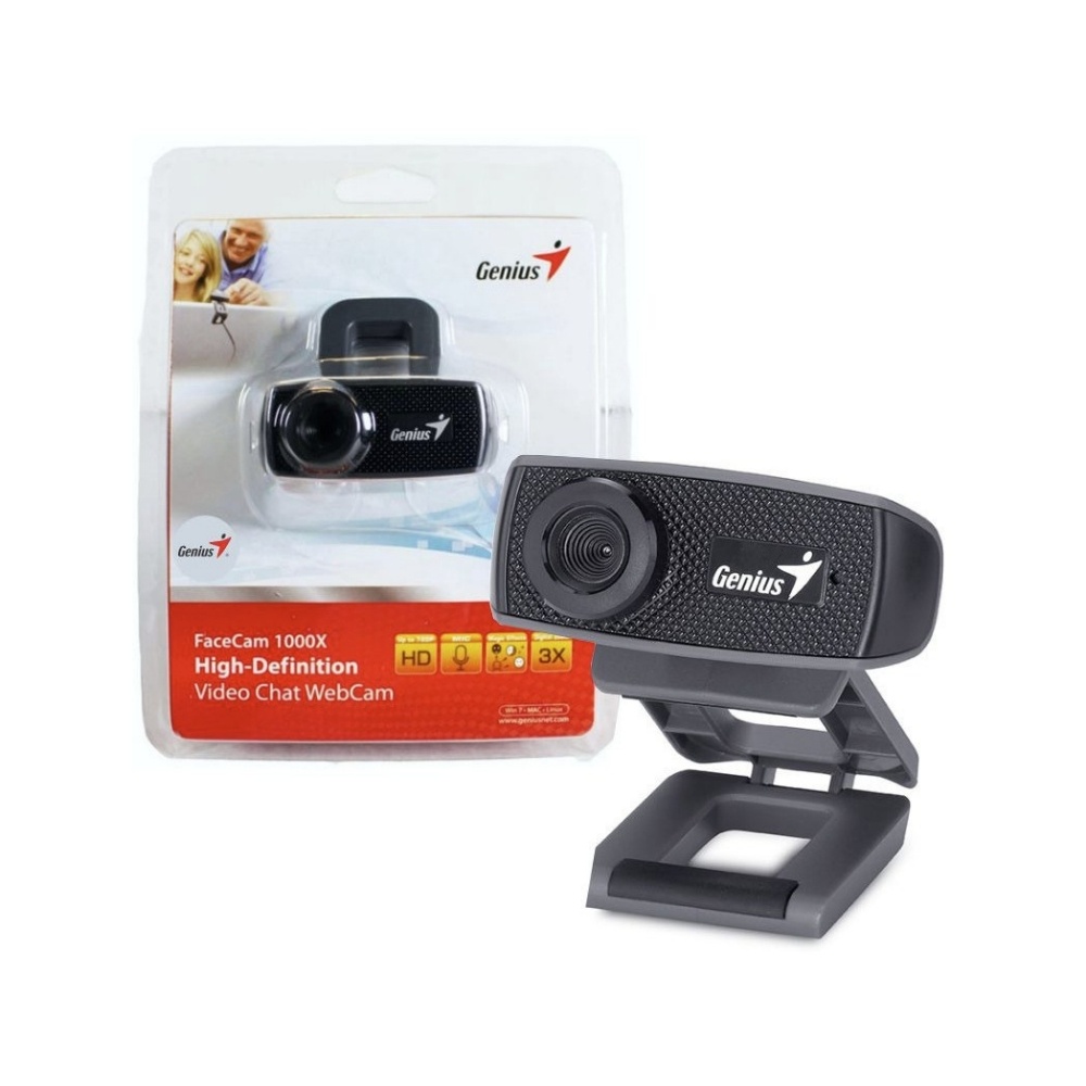 Webcam Genius Facecam 1000X HD con micrófono USB