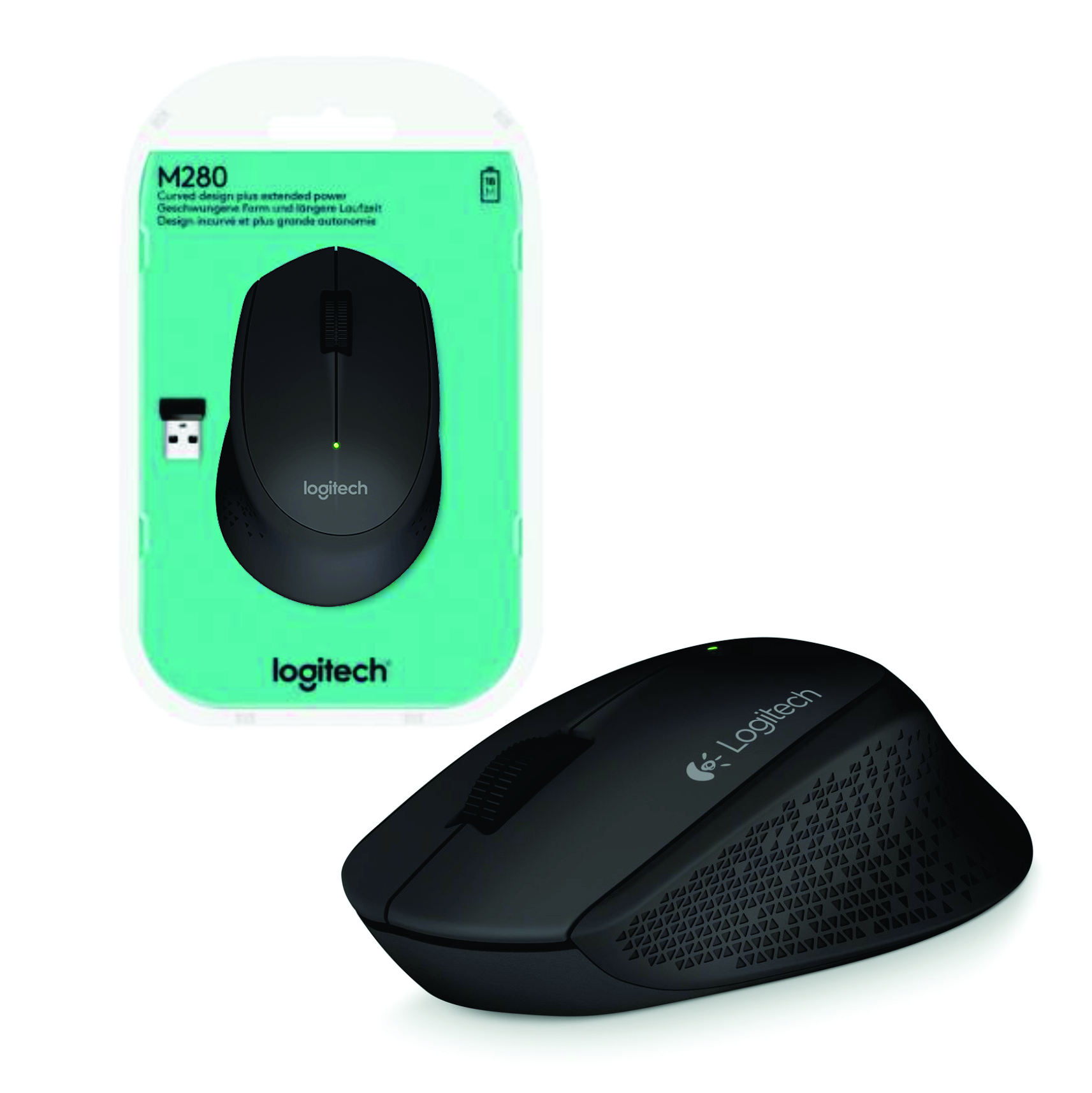 Mouse Logitech M280 inalámbrico negro