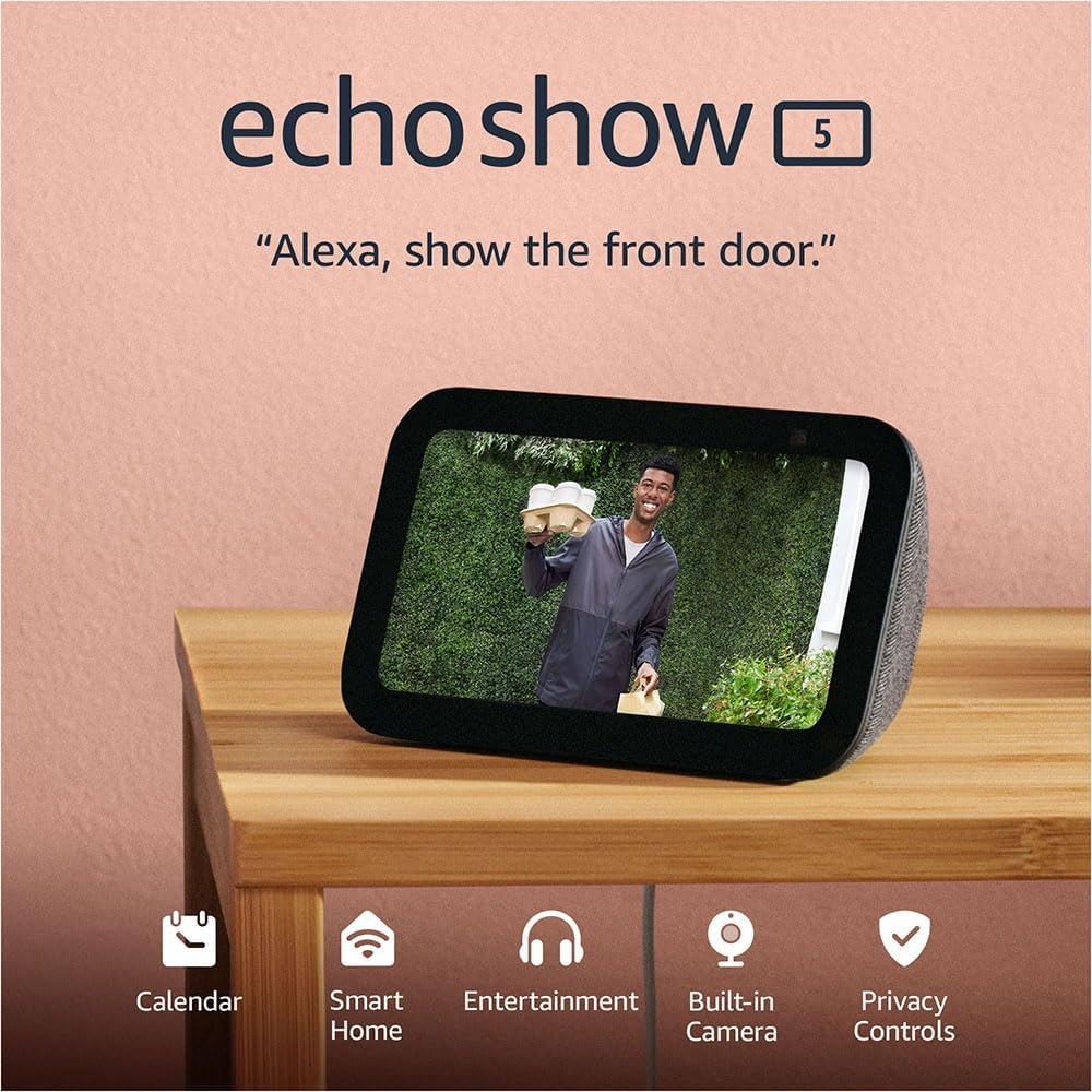 Parlante inteligente Amazon Echo Show 5 negro