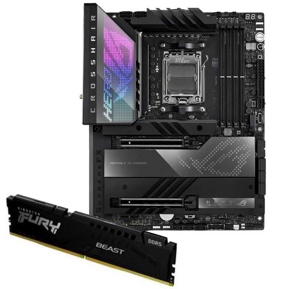 Mother Asus ROG X670E + Memoria Kingston DDR5 32GB Hardware