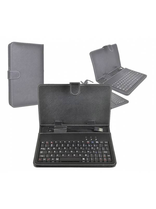 Teclado Micro USB y estuche para tablets de 7''