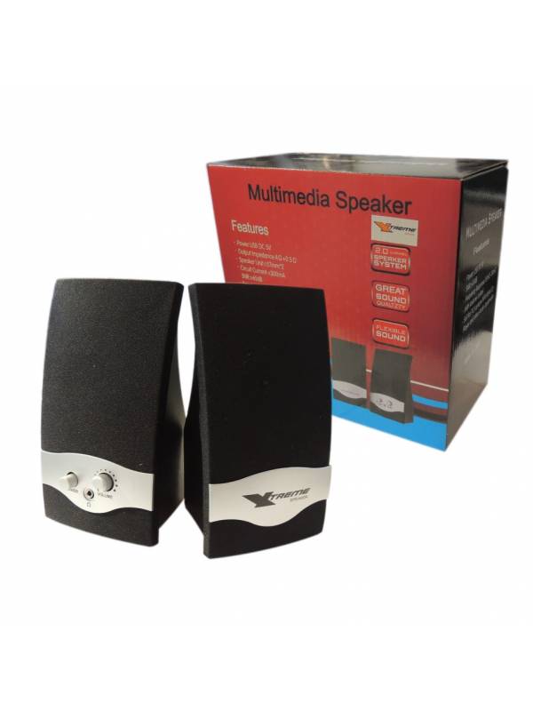 Parlantes Multimedia Xtreme negro USB