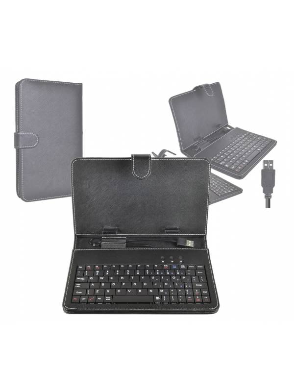 Teclado USB y estuche para tablets de 10''