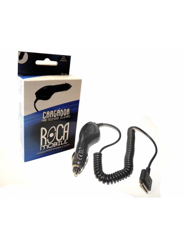 Cargador roca para auto iphone 2 / 3,3g / 4 y 4s